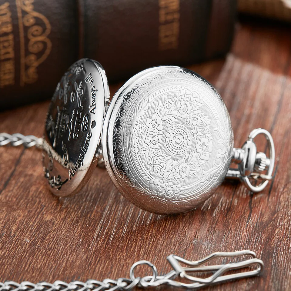 To My Son Silver Pocket Watch
