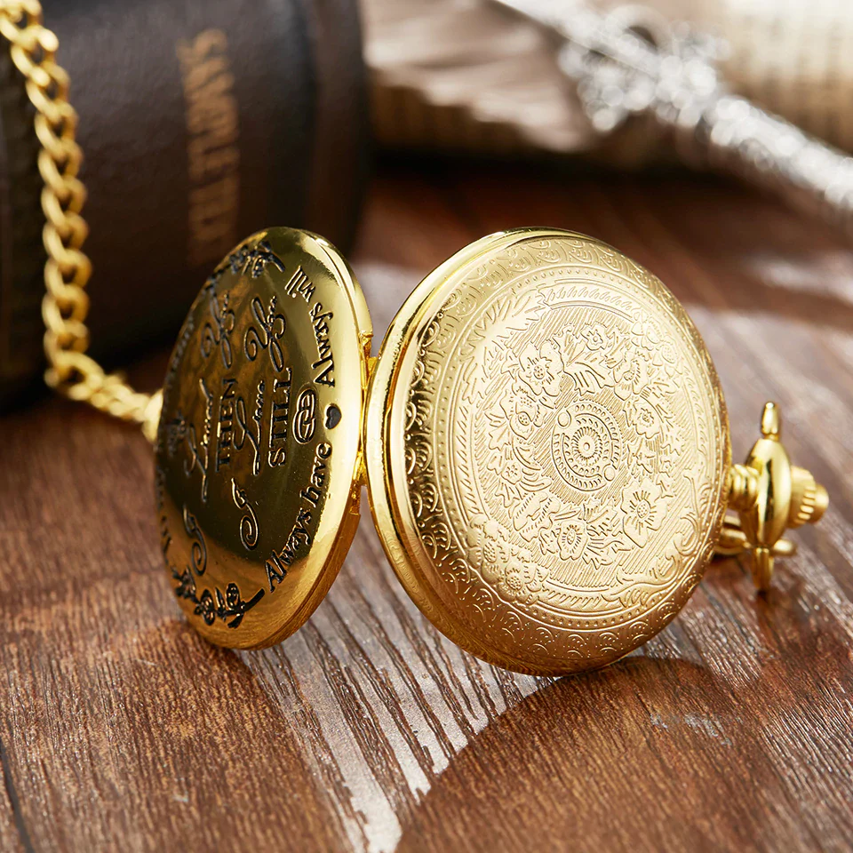 To My Husband Gold Pocket Watch