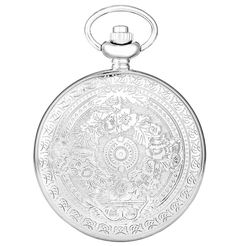 To My Grandson Silver Pocket Watch