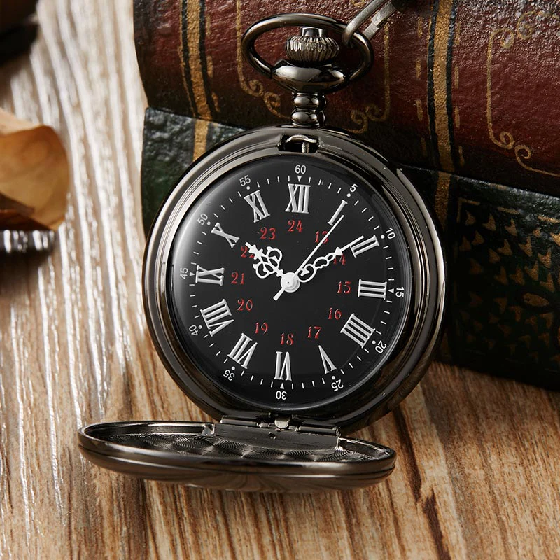 To My Son Black Pocket Watch